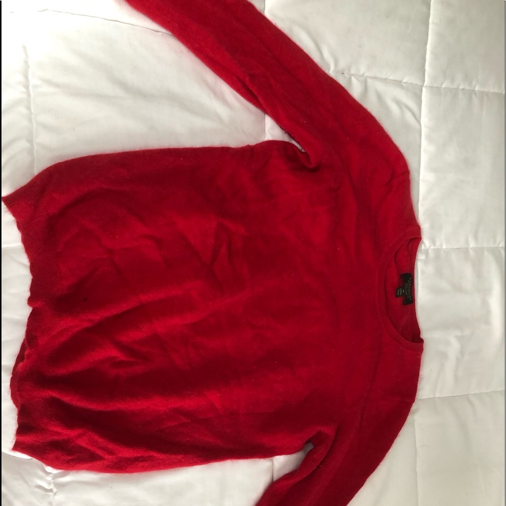 Red medium cashmere sweater great condition